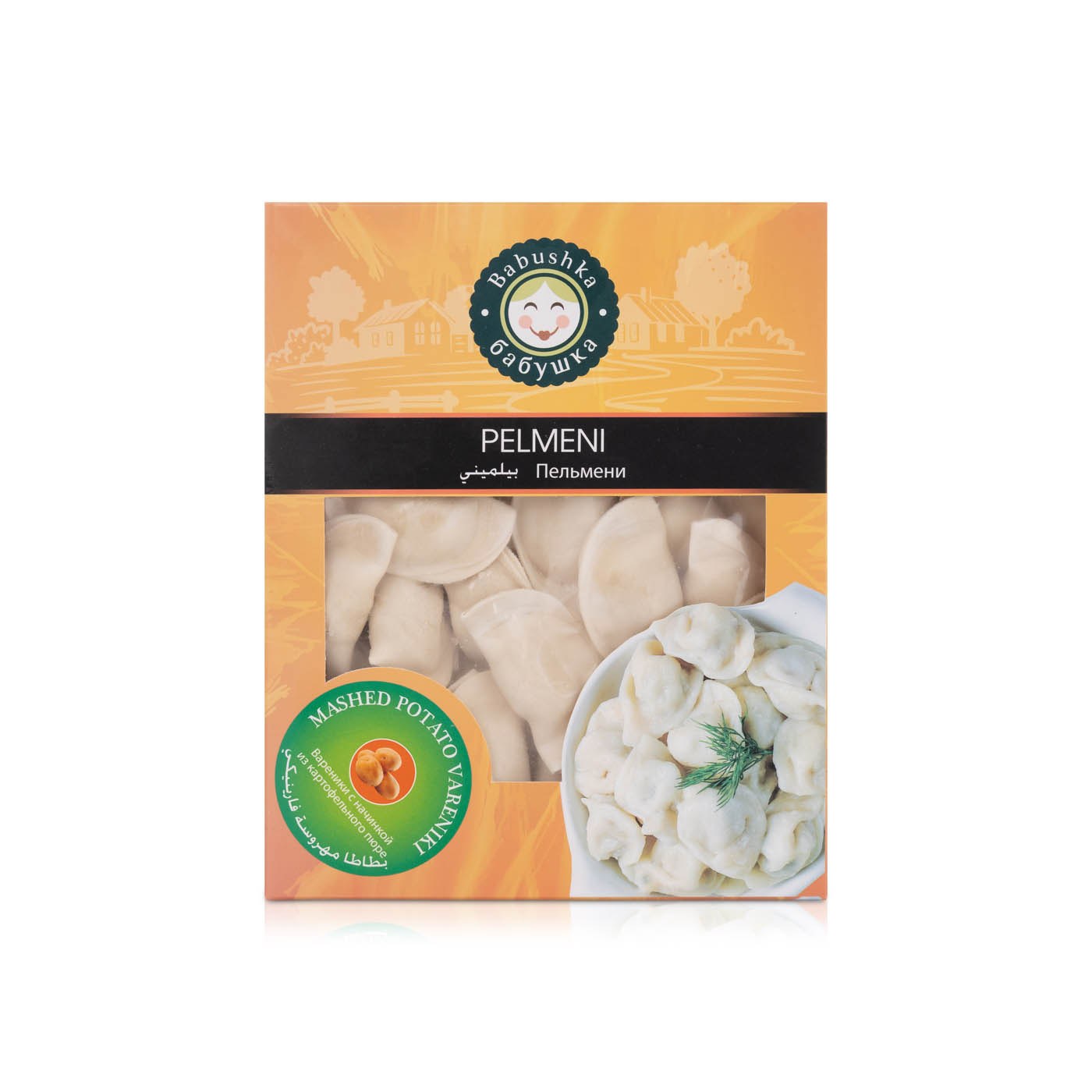 Babushka Pelmeni Frozen Mashed Potato Vareniki Dumpling 400G