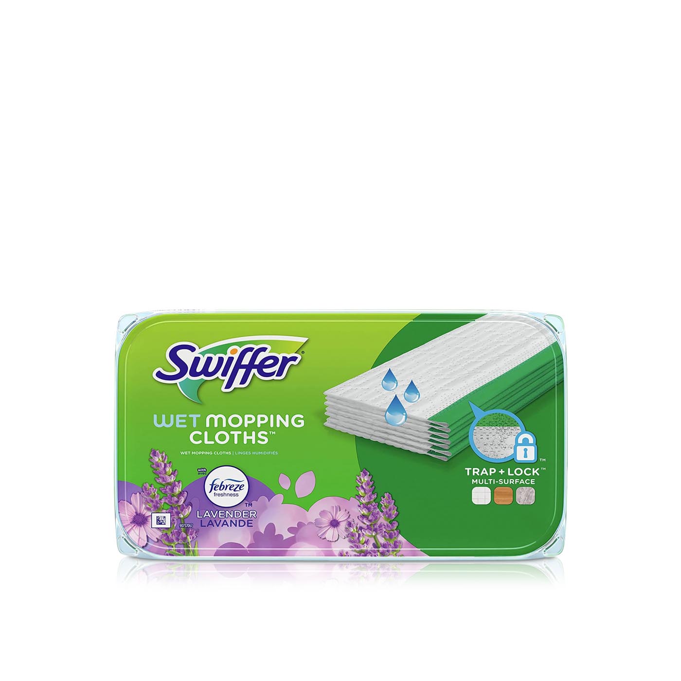 Swiffer Febreze Lavender Wet Mopping Cloth Refills 12 Pack