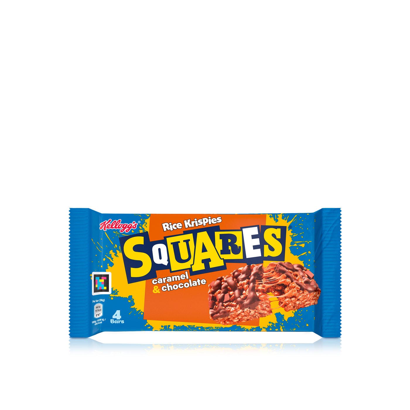 Kellogg's Rice Krispies Squares Caramel & Chocolate Bar 4s 36g