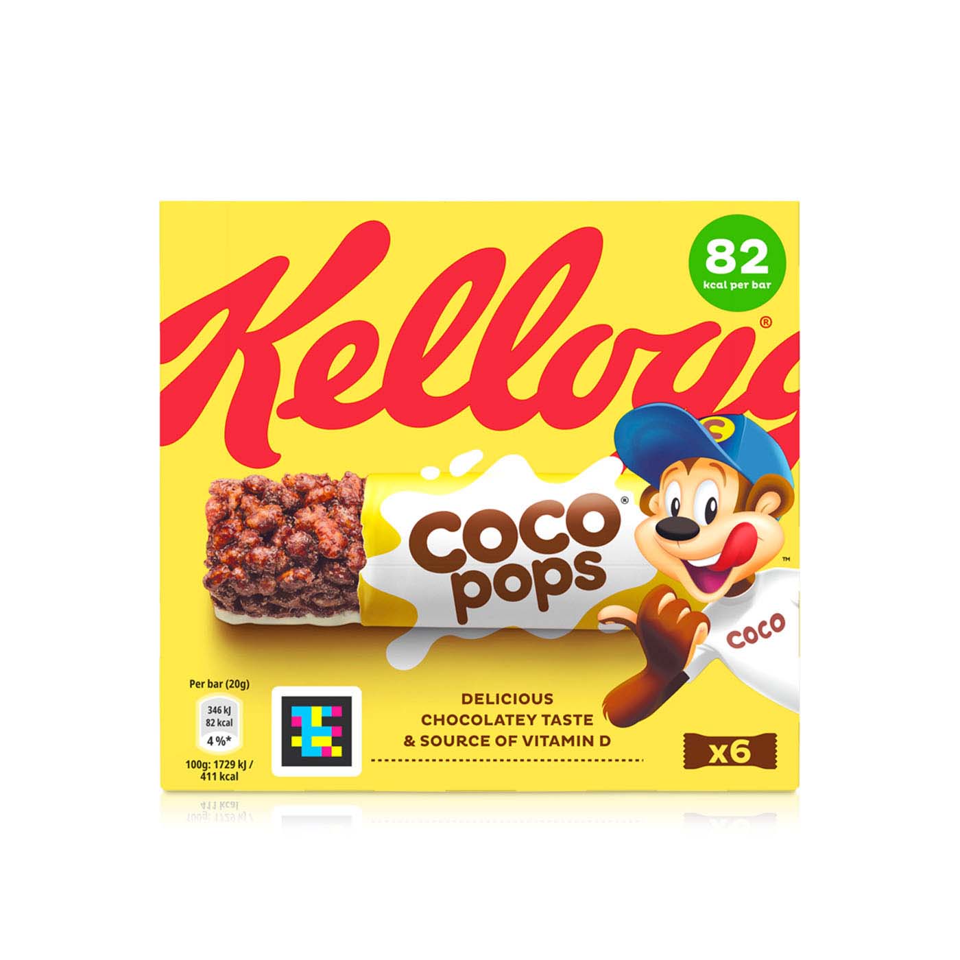 Kellogg's Coco Pops Cereal Milk Bar 20g 6s
