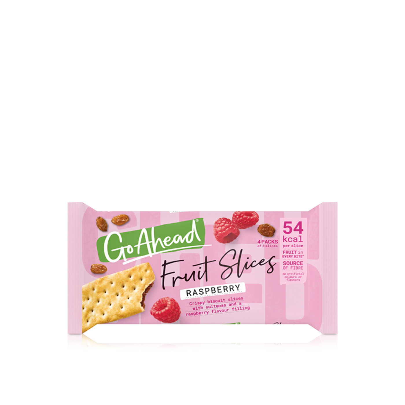Go Ahead Raspberry Crispy Fruit Slices 44g 4s