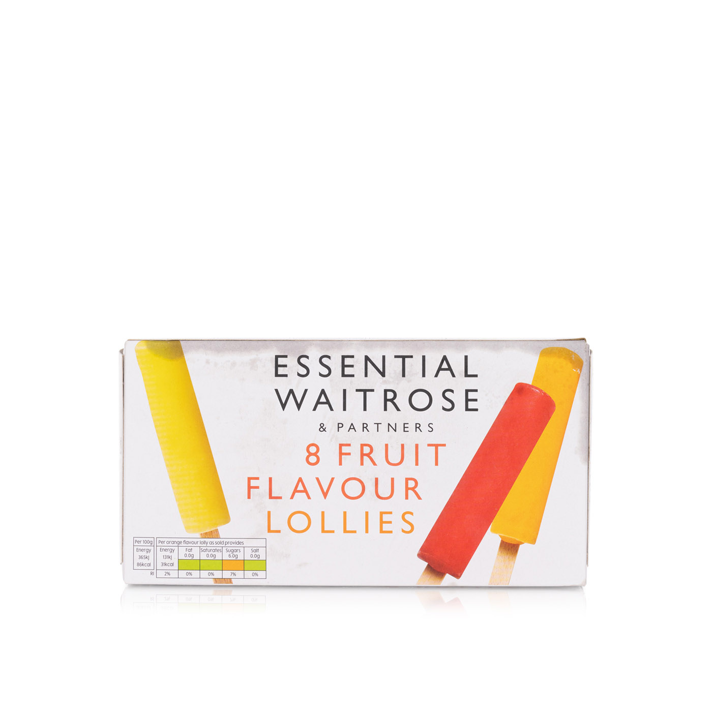 Waitrose Essential Fruit Juice Lollies 8x35ml Spinneys UAE