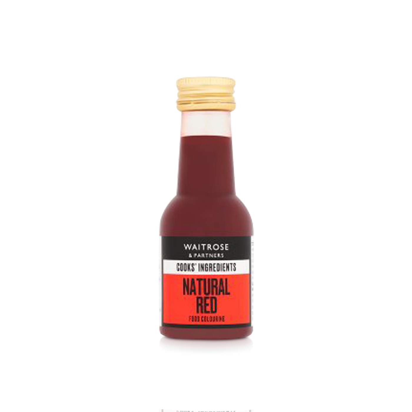 Waitrose Natural Red Food Colouring 38ml