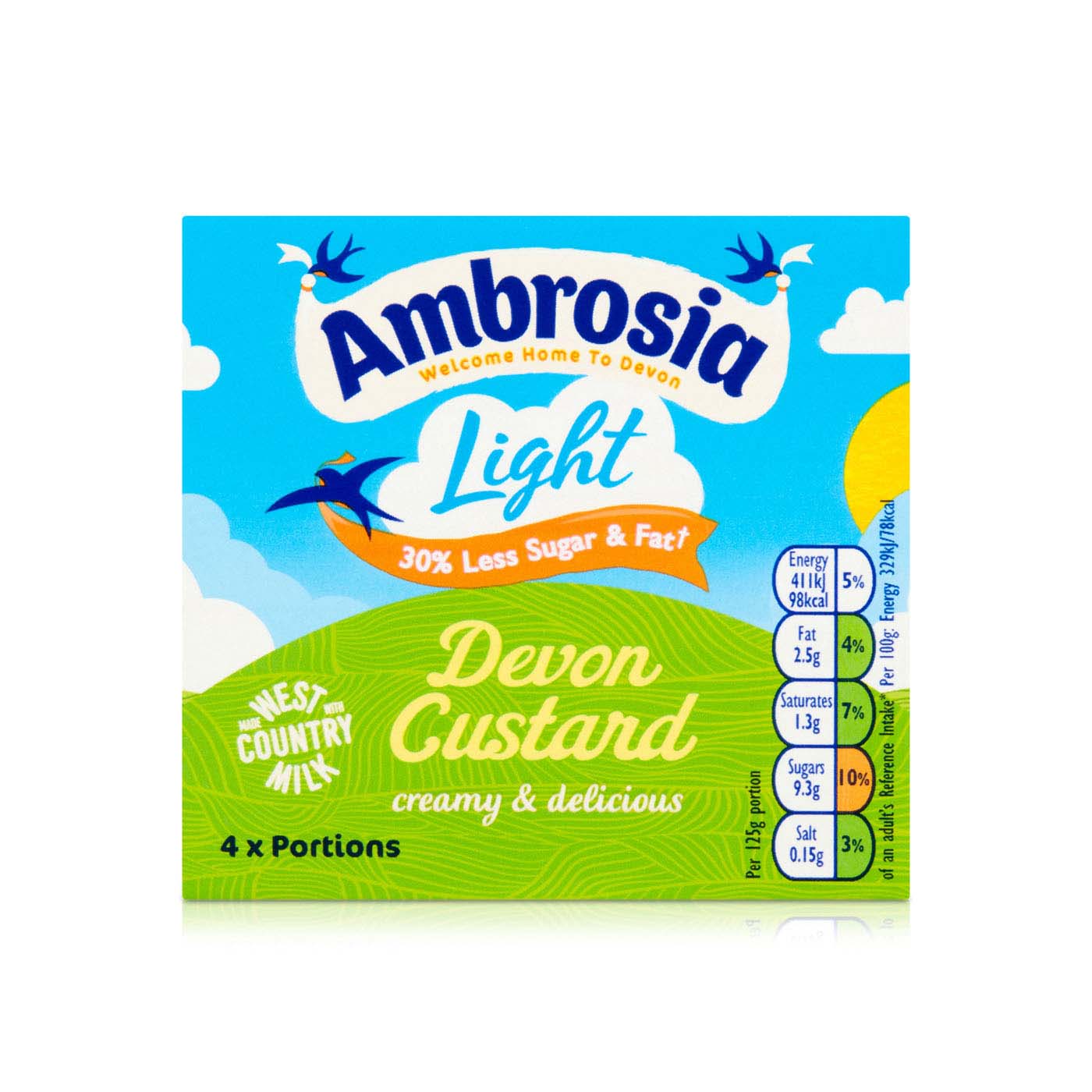 Ambrosia Light Devon Custard 30% Less Sugar & Fat 500g