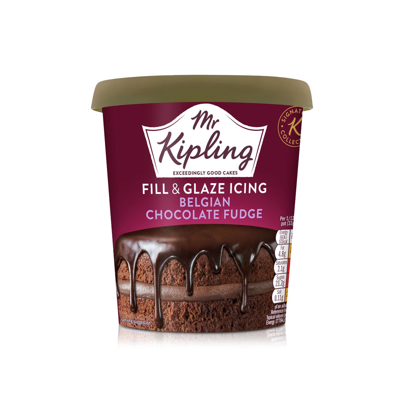 Mr Kipling Belgian Chocolate Fudge Fill & Glaze Icing 400g