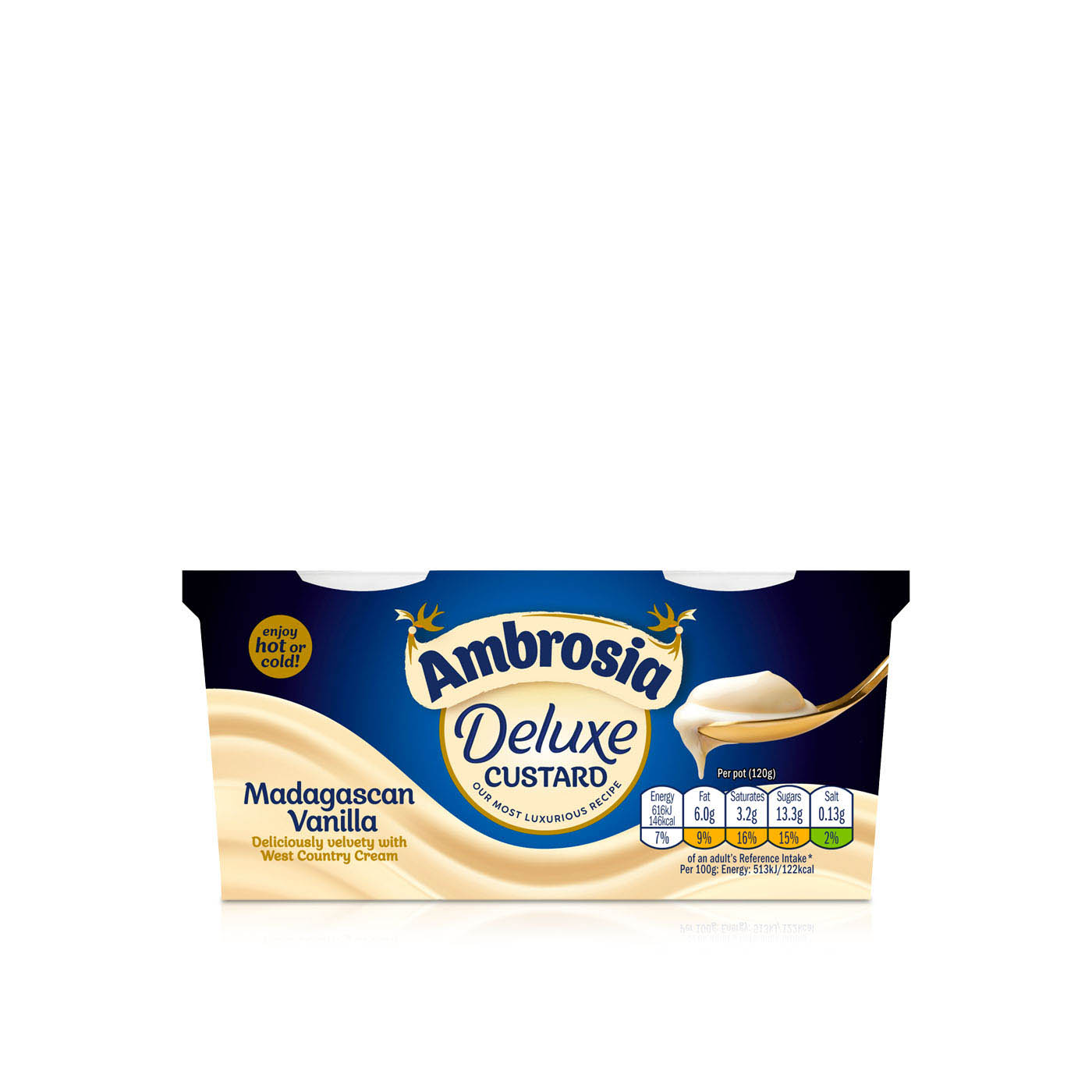 Ambrosia Madagascan Vanilla Deluxe Custard 2s 120g