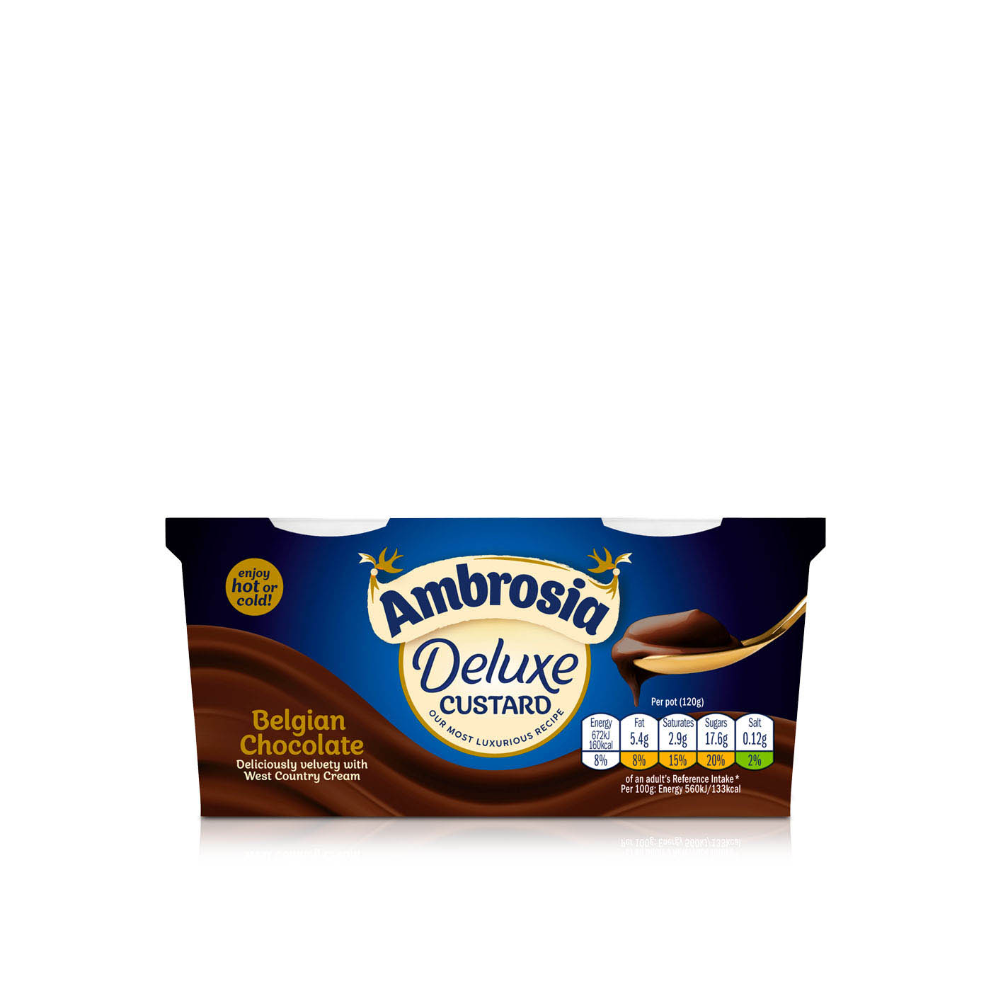 Ambrosia Belgian Chocolate Deluxe Custard 120g x 2
