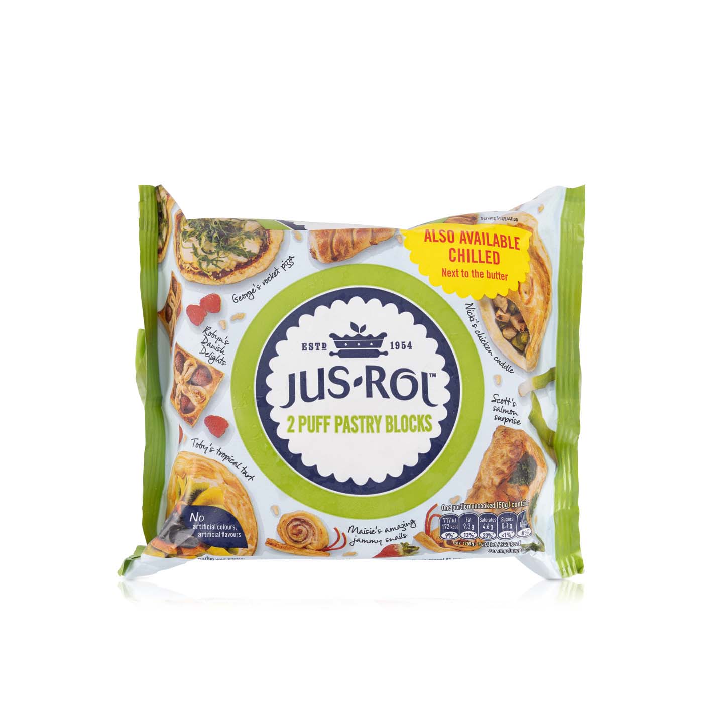 Jus Rol Frozen Puff Blocks 2 X 500G