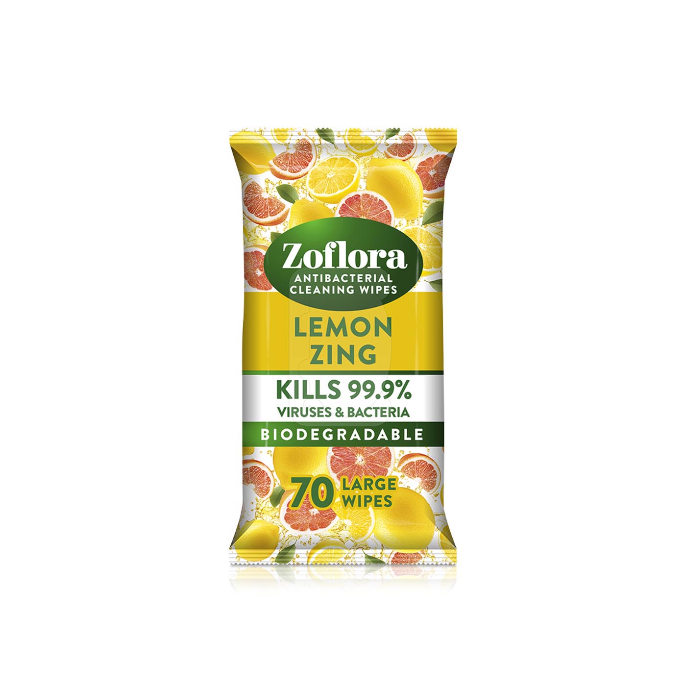 Zoflora Lemon Zing Antibacterial Cleaning Wipes x 70s