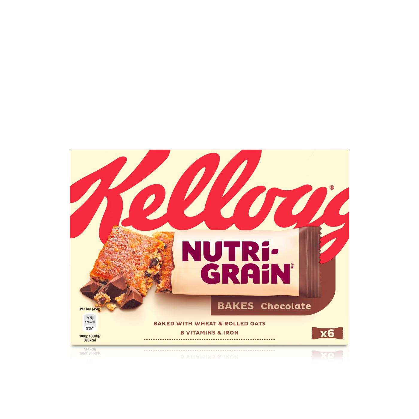 Kellogg's Nutrigrain Bakes Chocolate 45g 6s