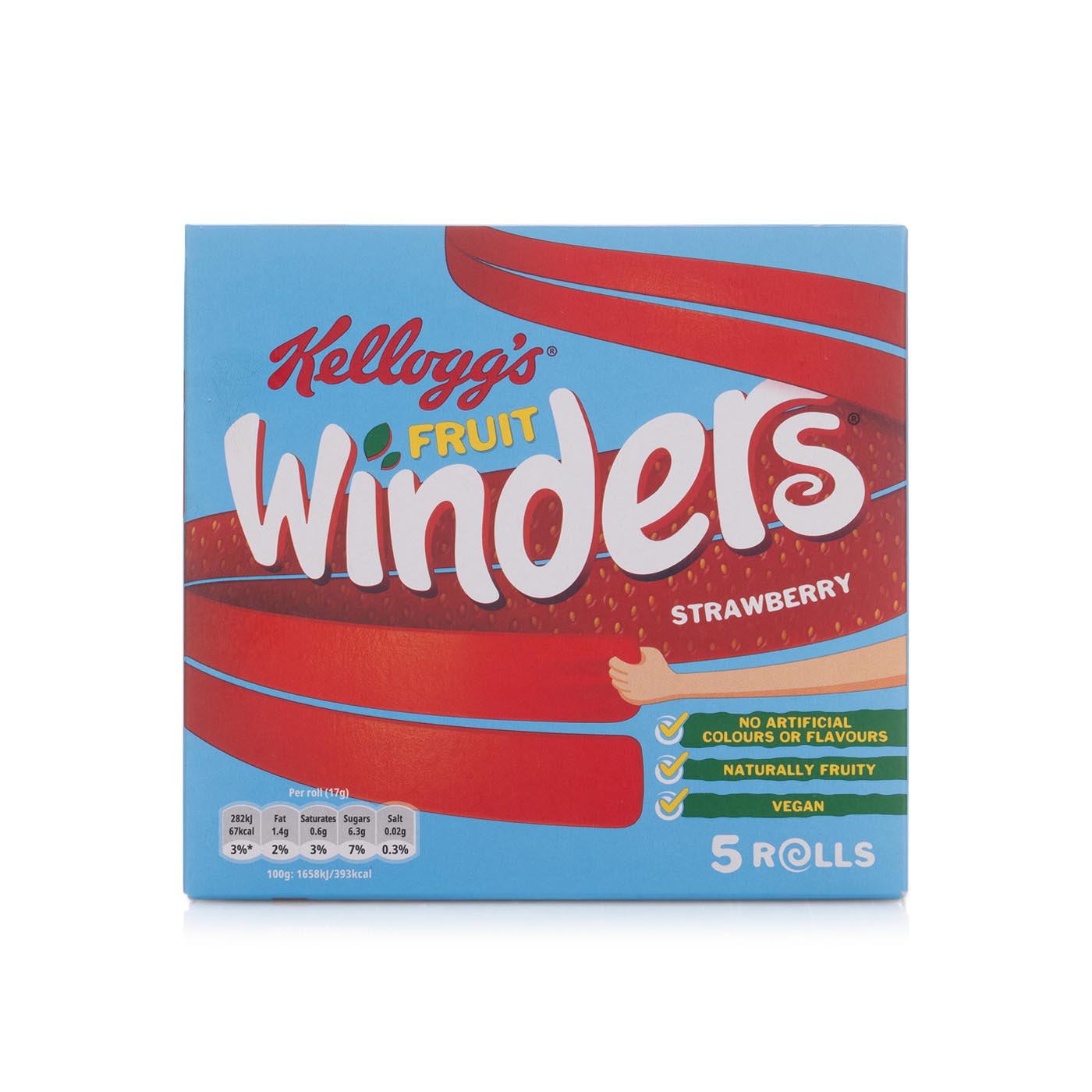 Kellogg's Fruit Winders Strawberry 17g 5 Pack