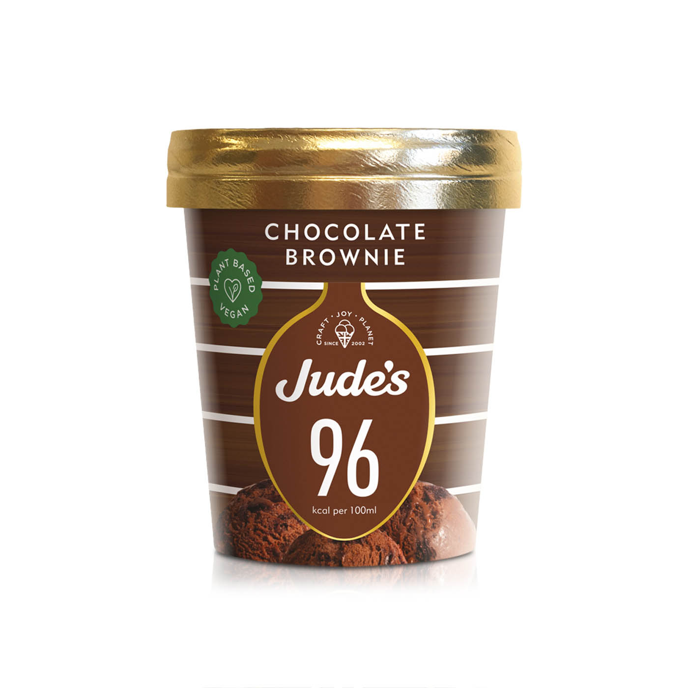 Jude'S Plant Based Chocolate Brownie Ice Cream 460Ml