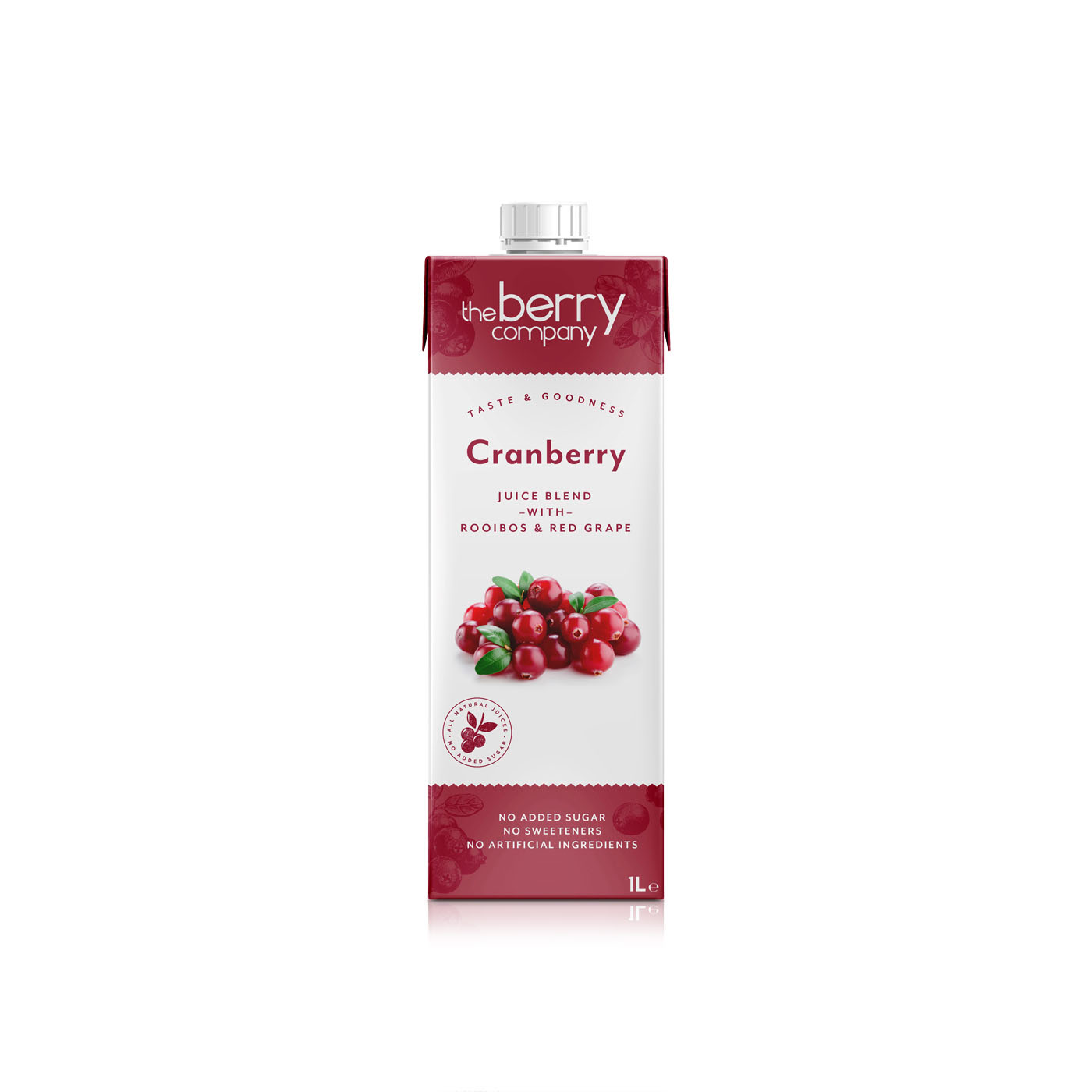 The Berry Company Cranberry Juice Drink No Added Sugar 1 litre