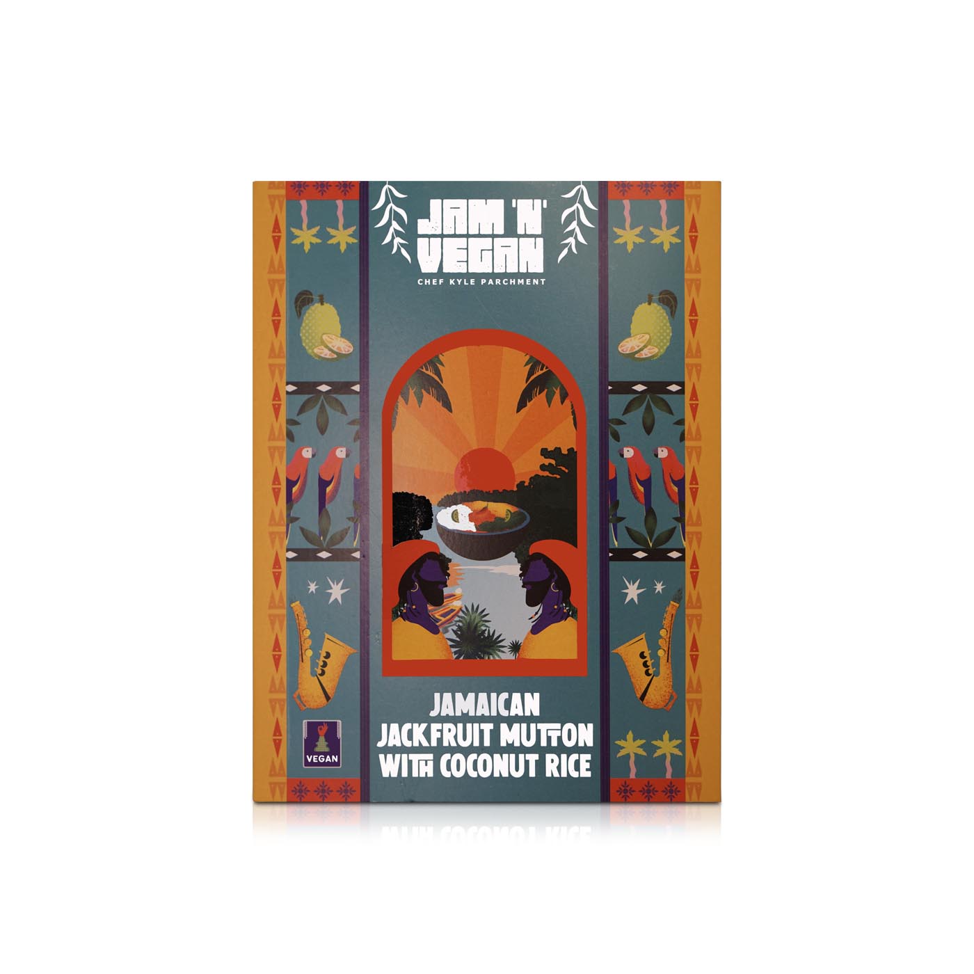 Jam N Vegan Frozen Jackfruit Jamaican Mutton With Coconut Rice 400G