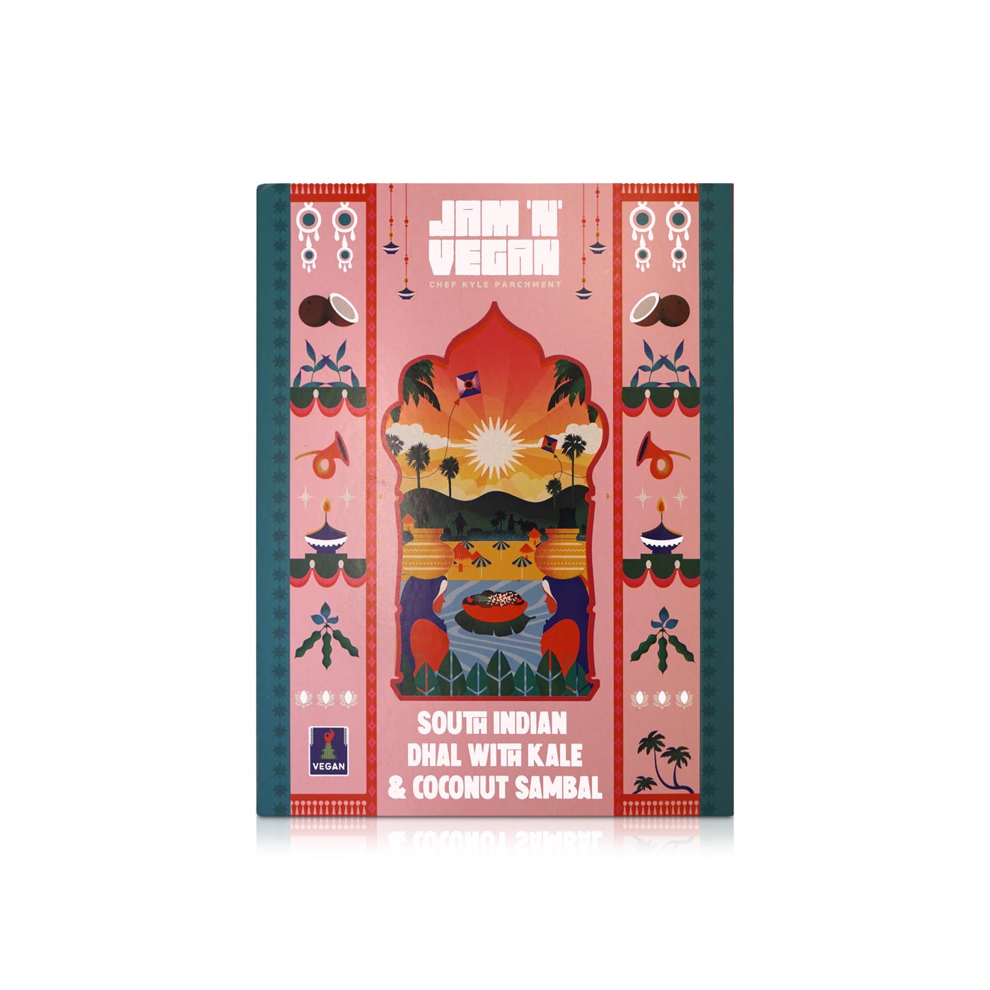 Jam N Vegan Frozen Southern Indian Dhal With Kale And Coconut Sambal 345G