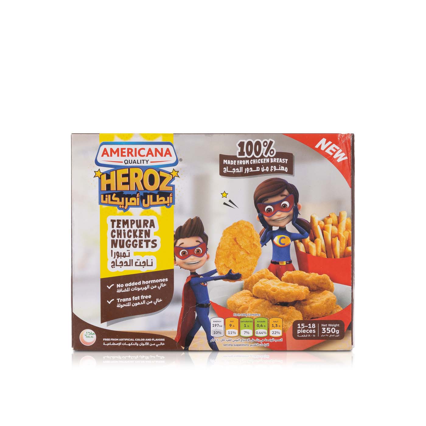 Americana Frozen Tempura Chicken Nuggets 350G