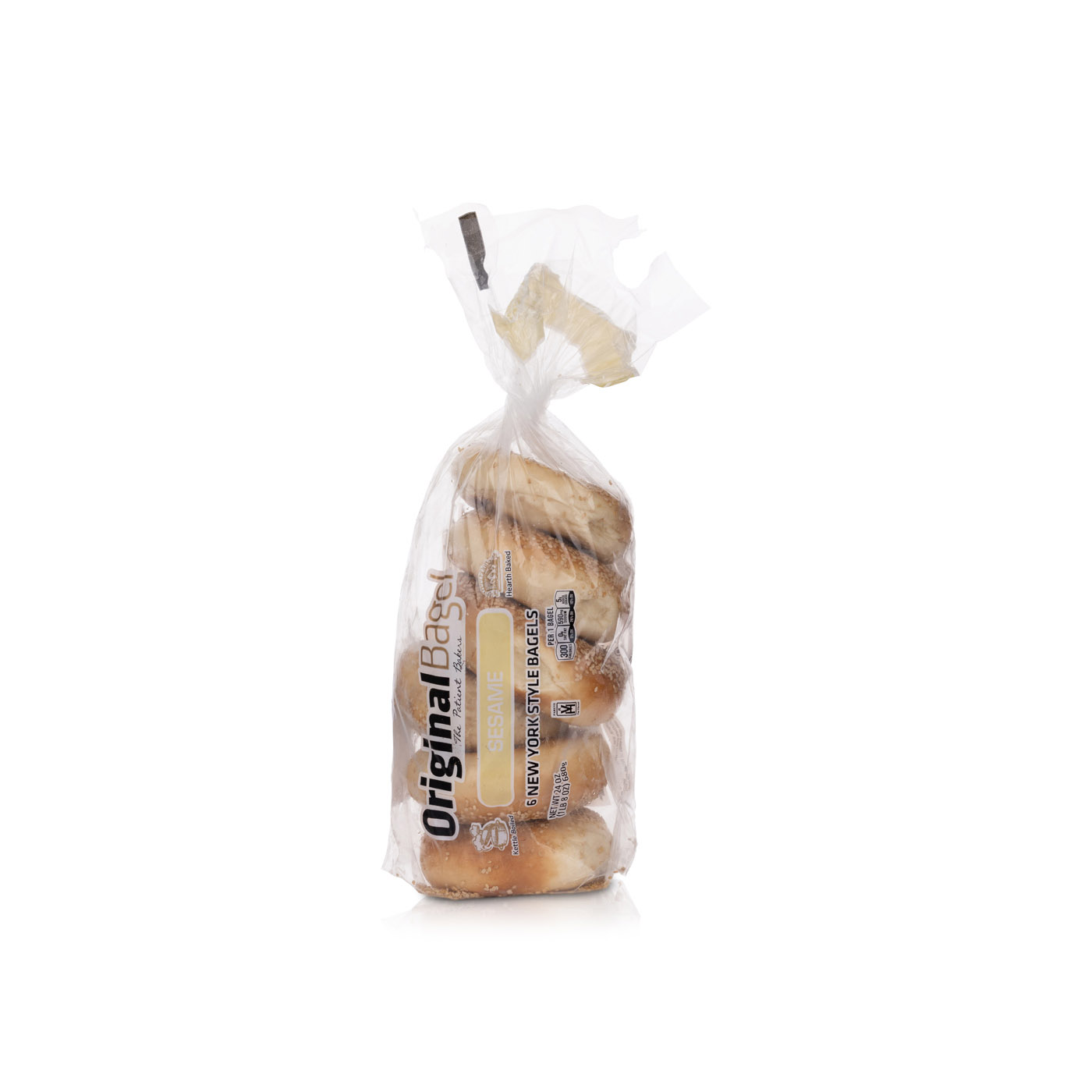 Original Bagel Frozen Sesame New York Style Bagels 6 Pack 680g