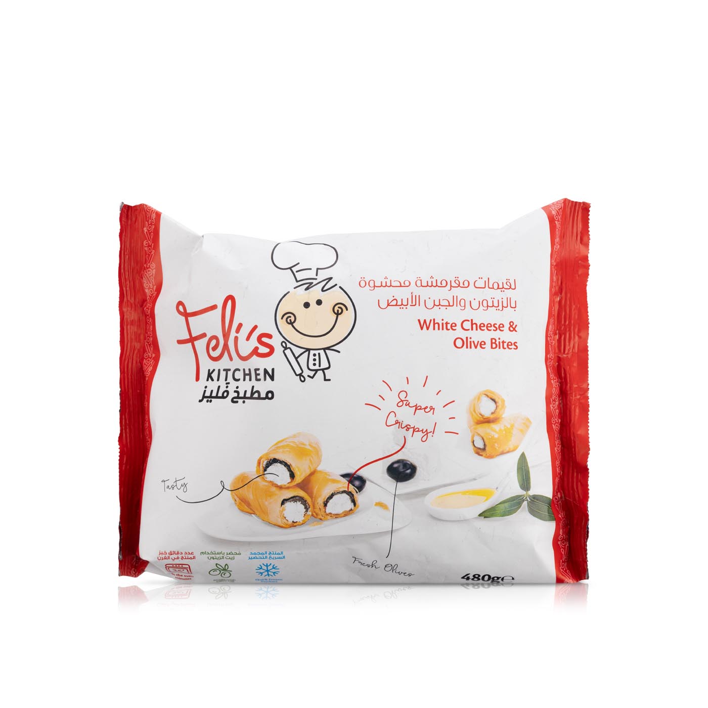 Feli's Kitchen Frozen Cheese And Olive Bites 480G