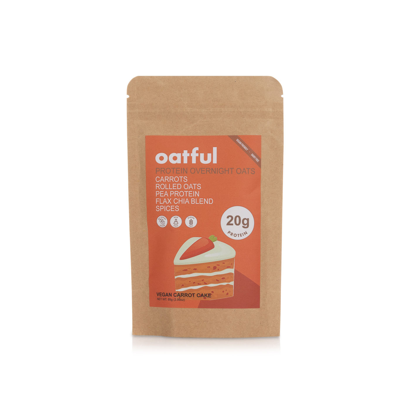 Oatful Carrot Cake Protein Overnight Oats 85g