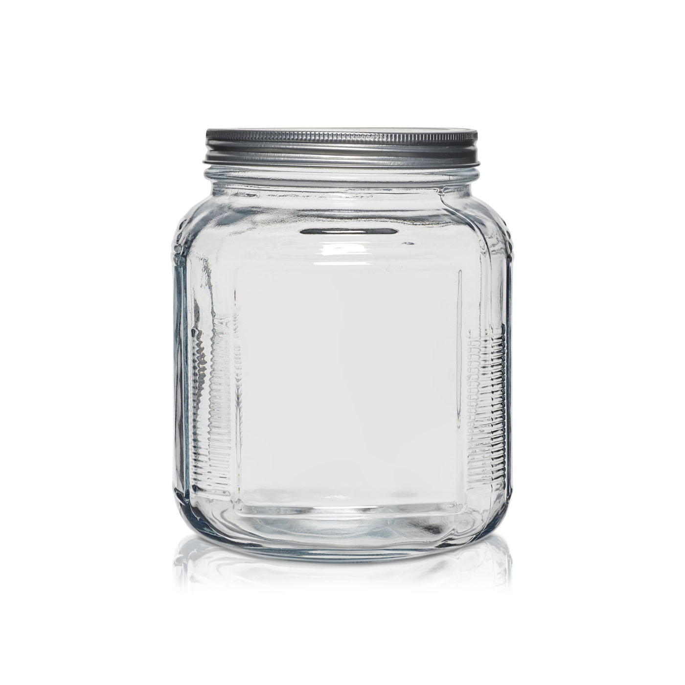 Anchor Hocking 1 Gallon Glass Jar with Brushed Aluminium Lid