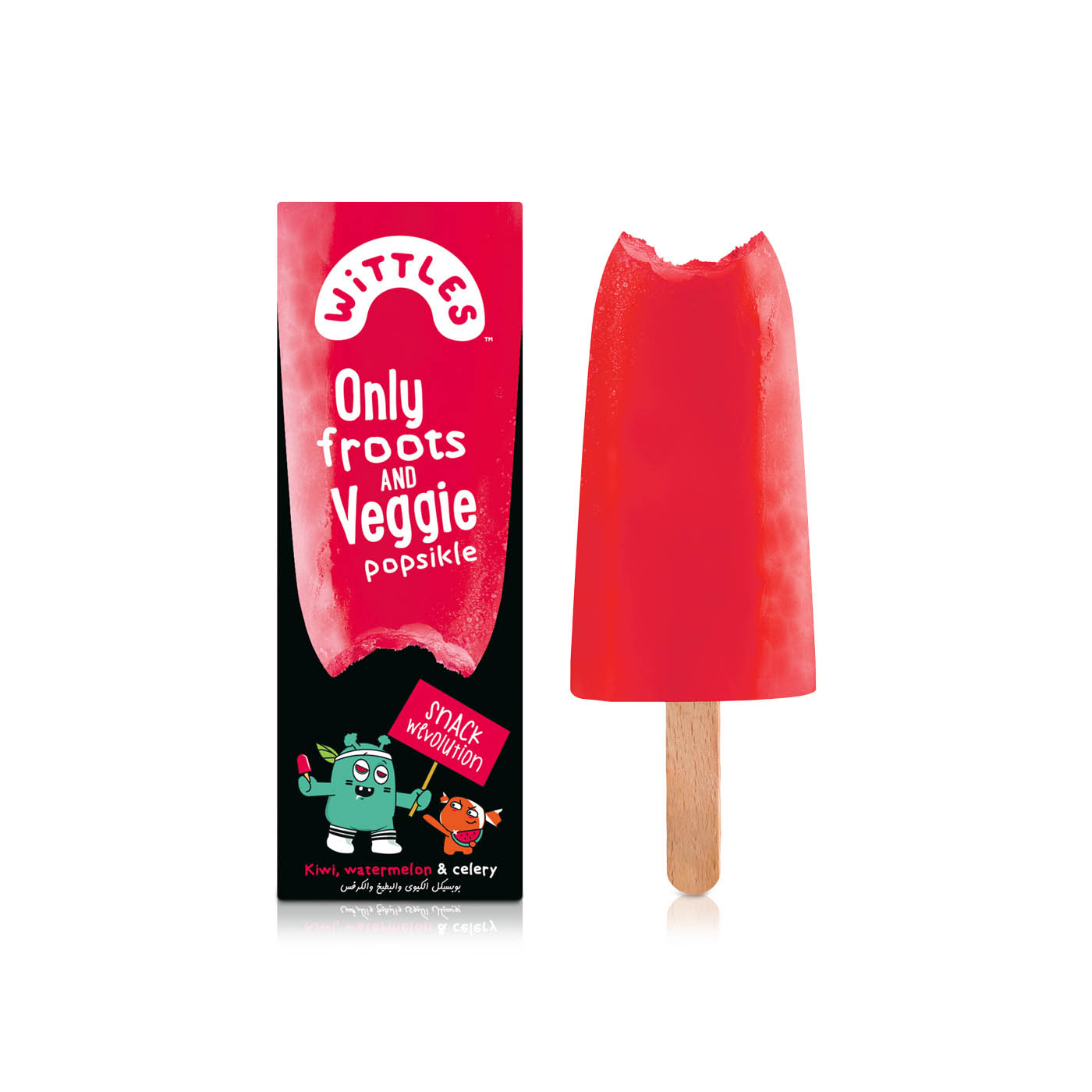Wittles Frozen Kiwi, Watermelon And Celery Popsicle 61G