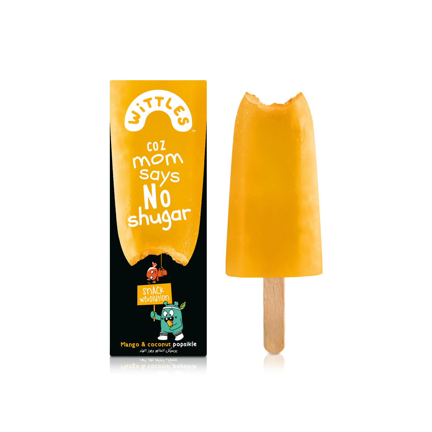 Wittles Frozen Mango And Coconut Popsicle 61G