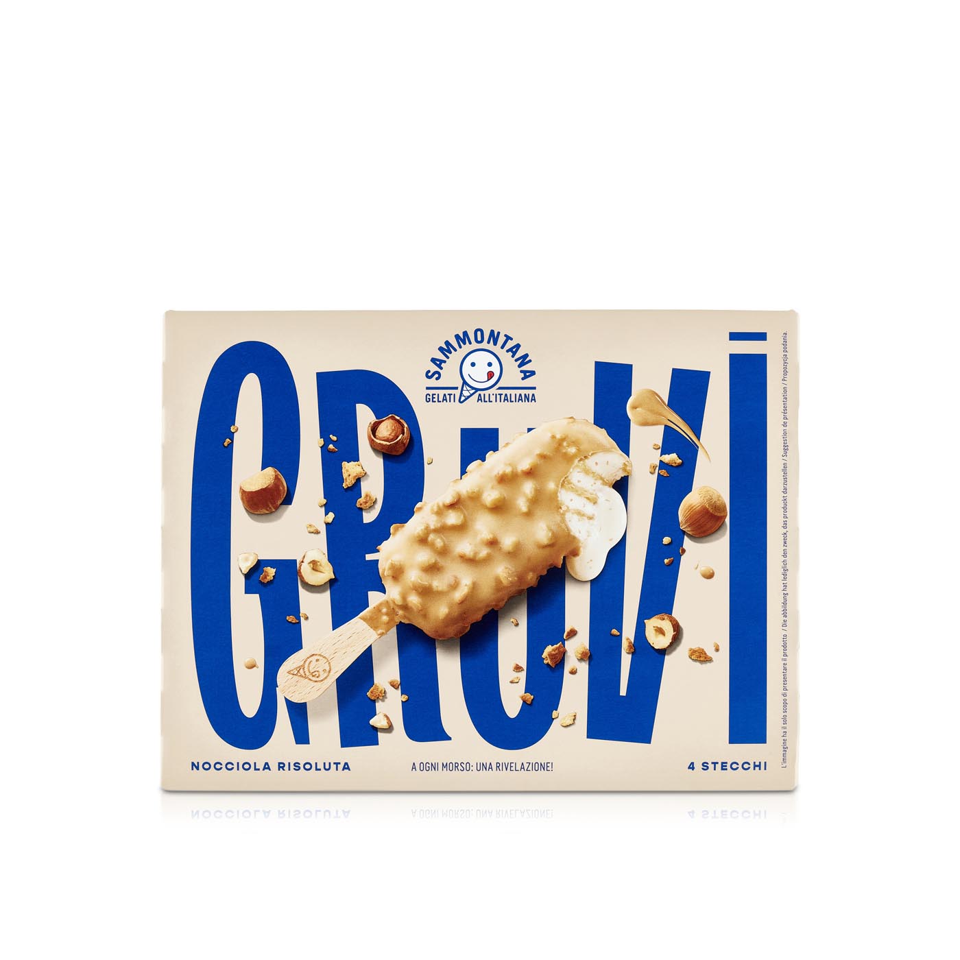 Sammontana Frozen Gruvi Sticks Hazelnut 240G