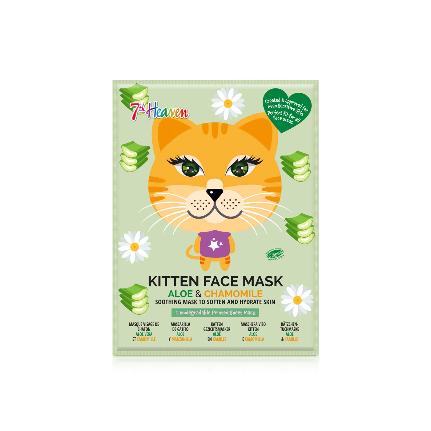 7th Heaven Kitten Face Mask
