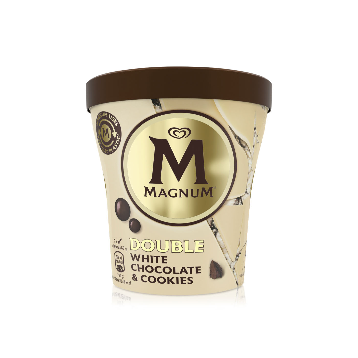 Magnum Frozen Double White Chocolate & Cookies 440Ml