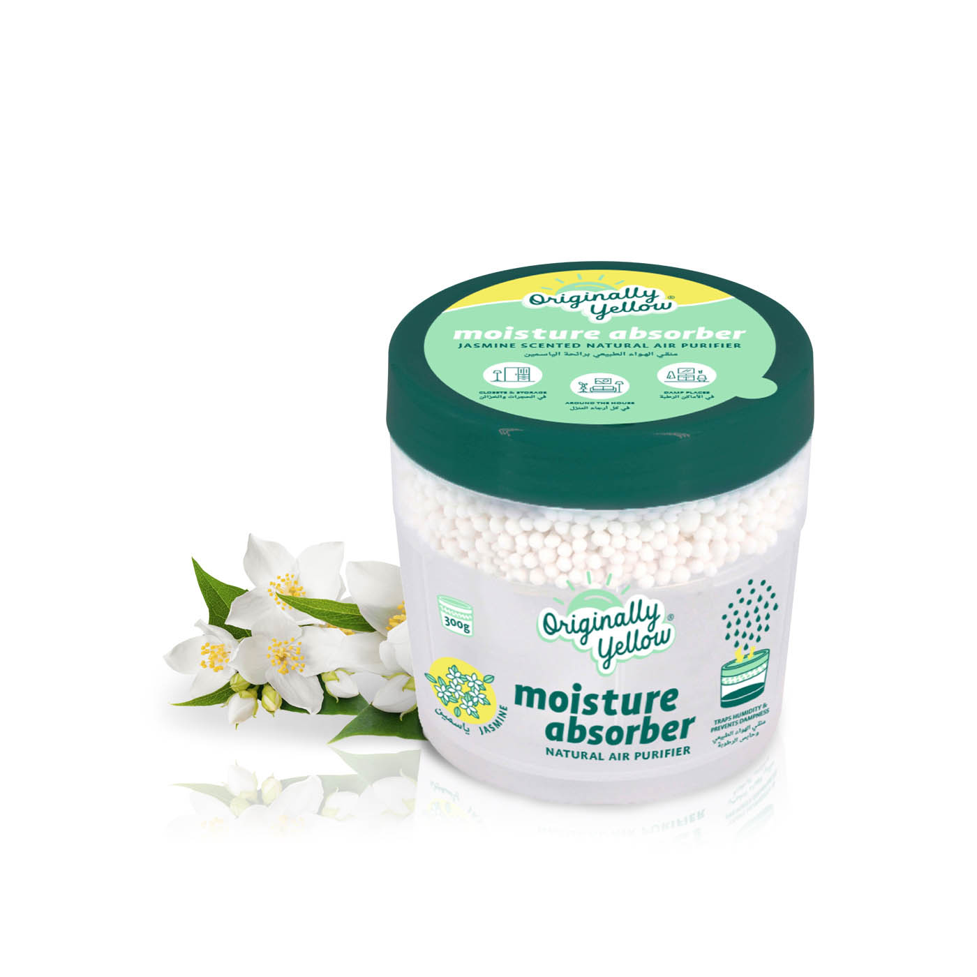 Originally Yellow Moisture Absorber and Air Purifier Jasmine 300g