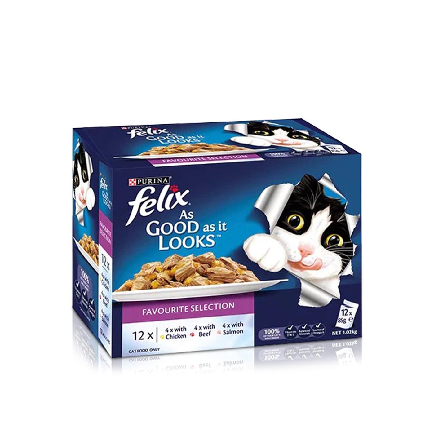 Felix As Good As It Looks Favourite Selection in Jelly 85g x 12