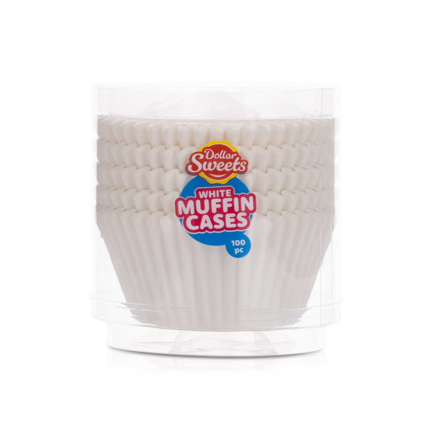 Dollar Sweets White Muffin Cases Assorted 100s