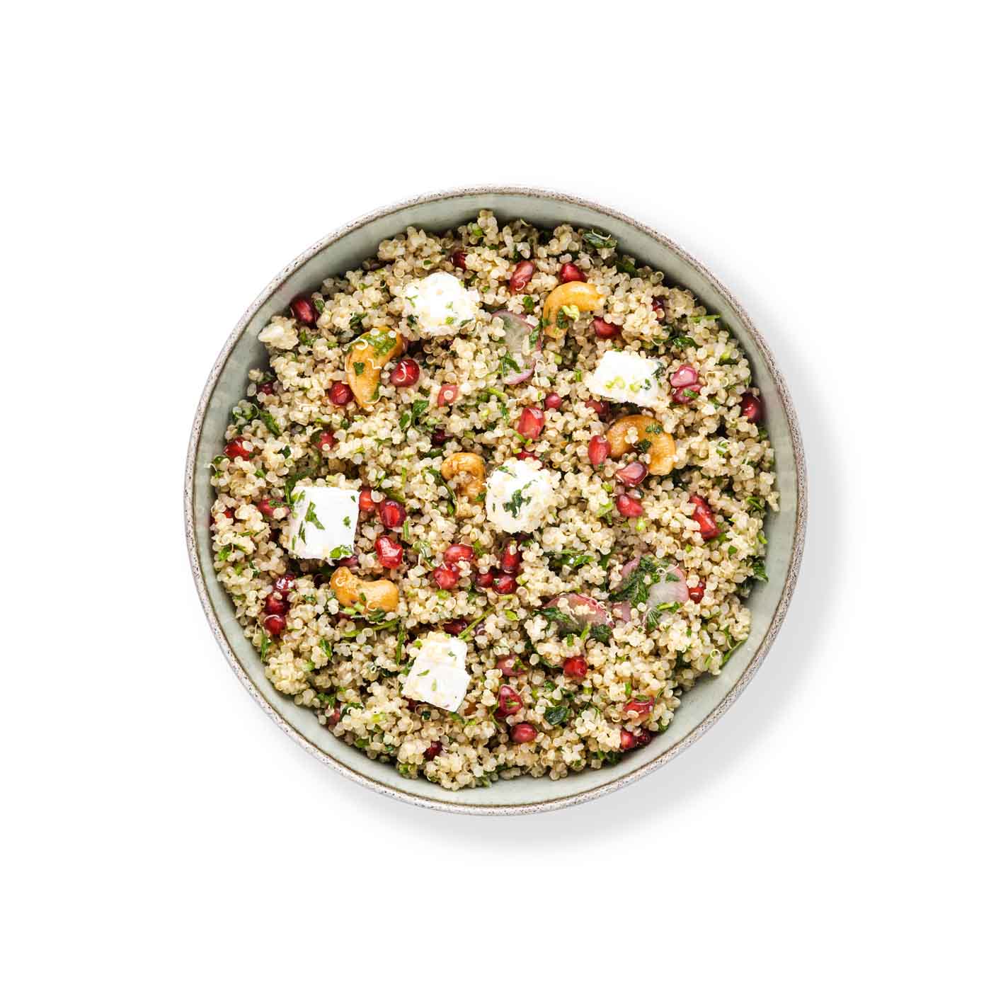 Quinoa, Feta and Pomegranate Salad