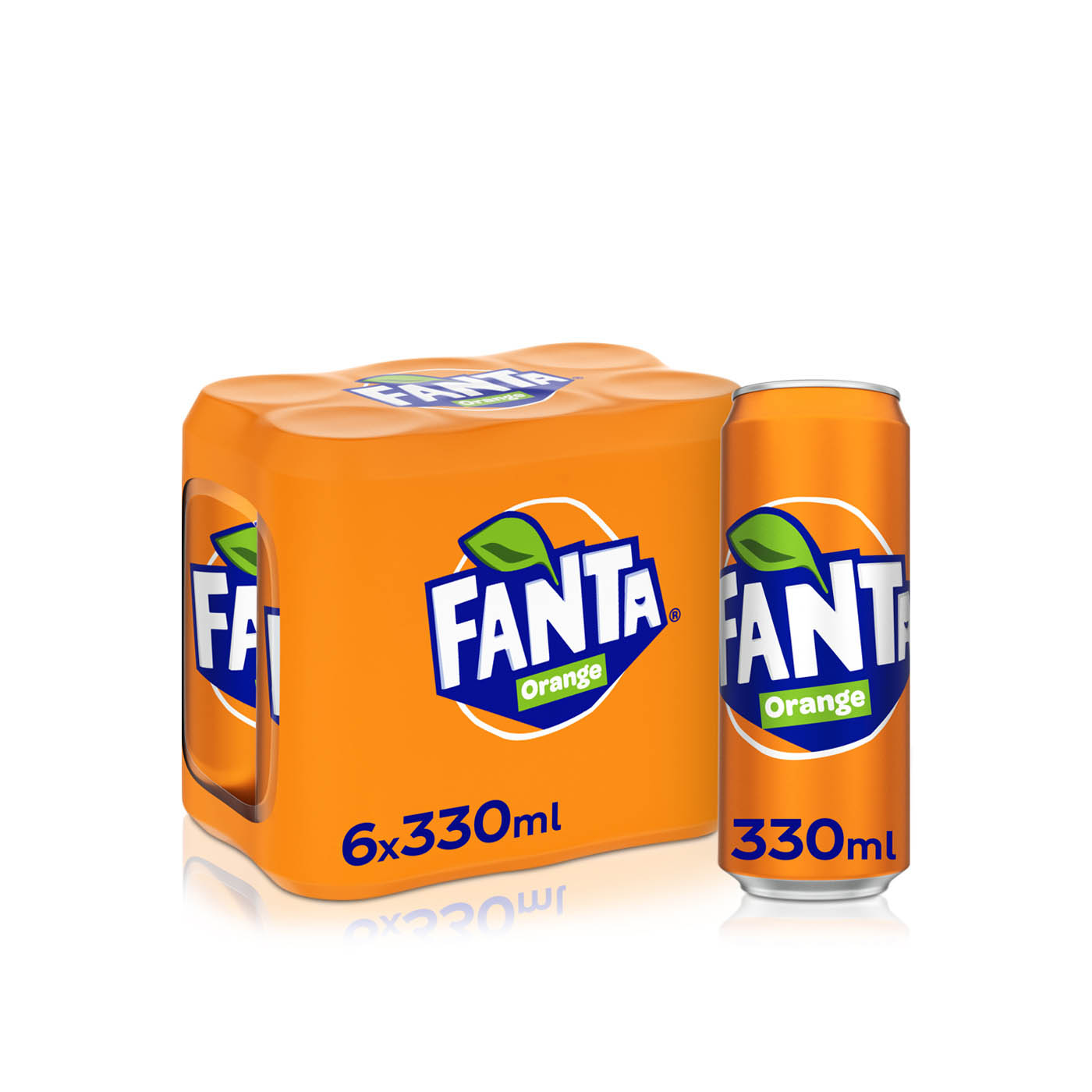 Fanta Orange Can 330ml x 6