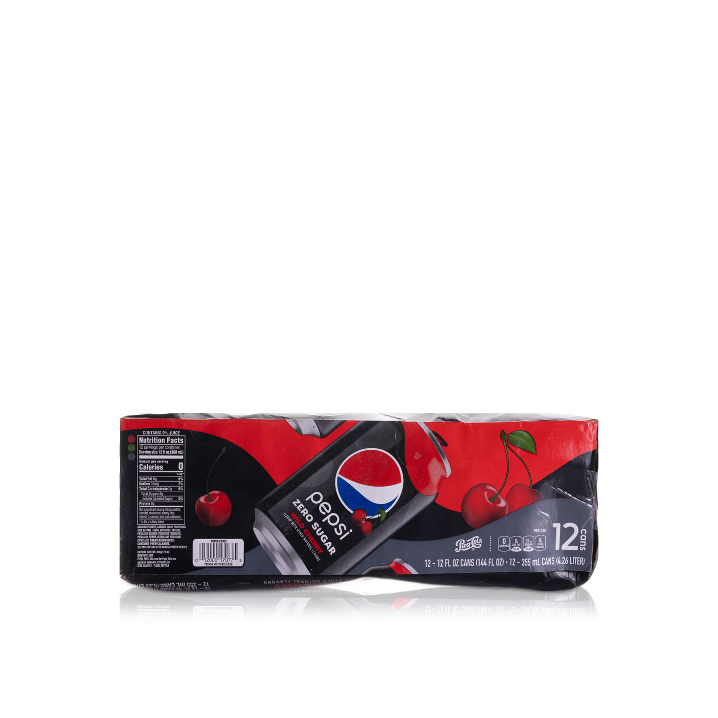 Pepsi Cherry Zero Sugar 355ml 12 Cans