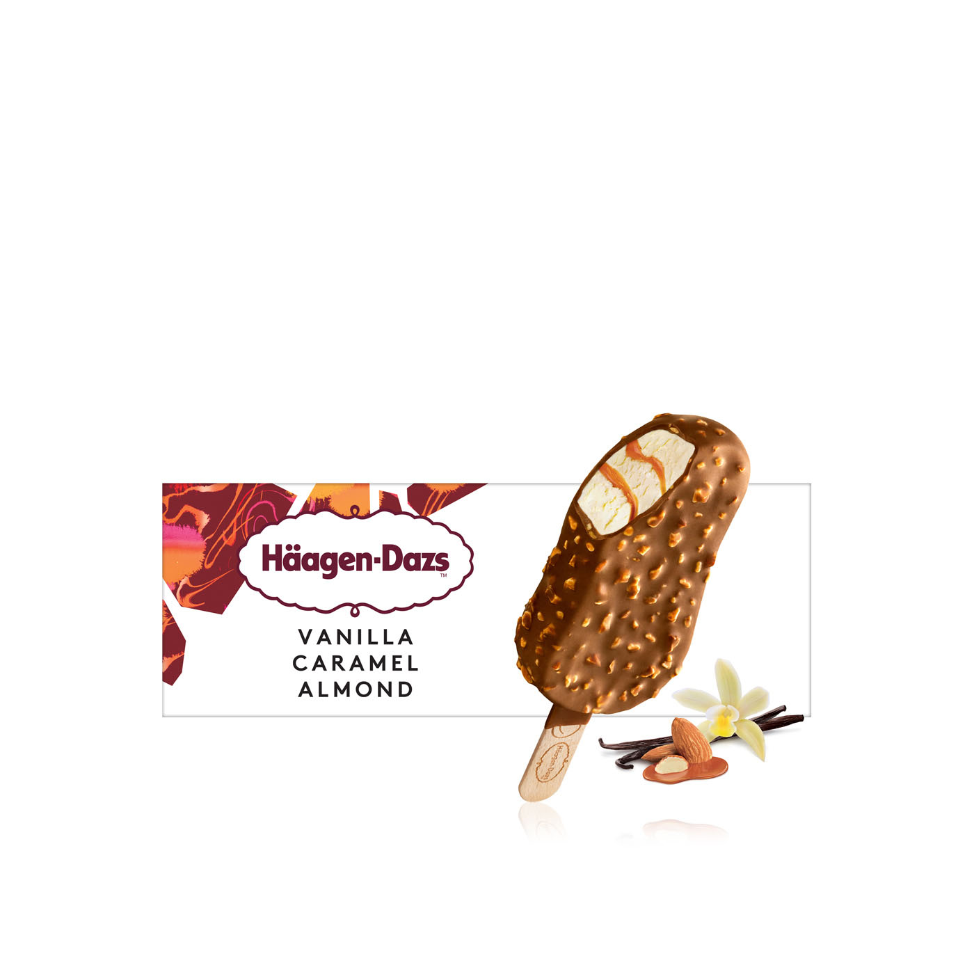 Haagen Dazs Vanilla Caramel Almond Ice Cream Stick 70G