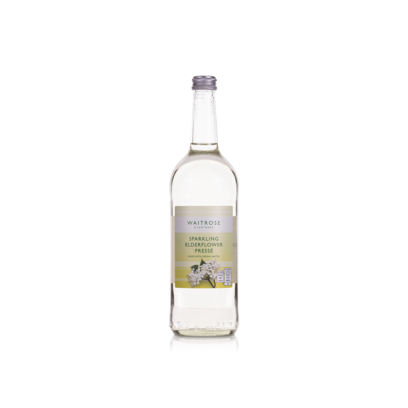 Waitrose Sparkling Elderflower Presse 750ml