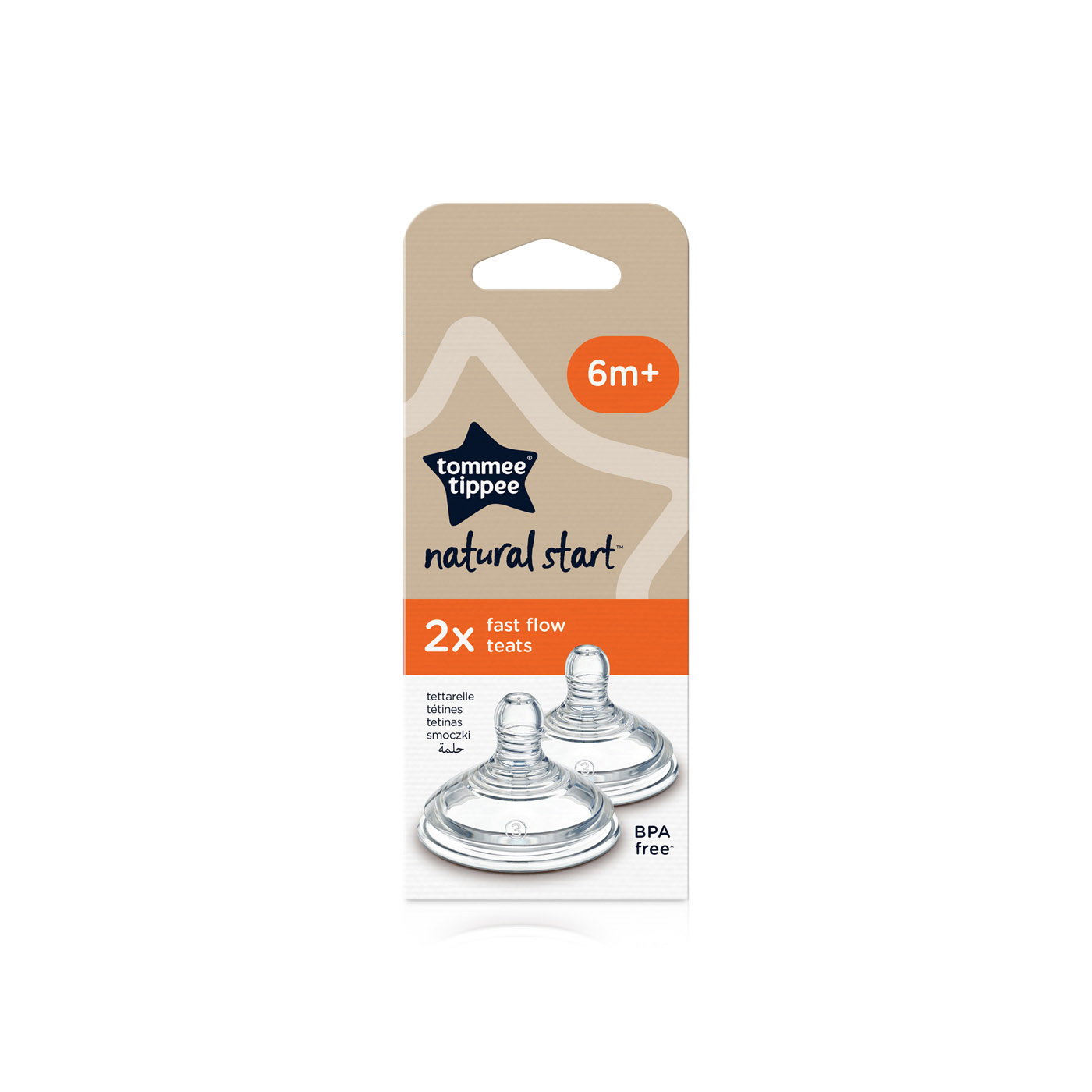 Tommee Tippee Closer to Nature Fast-Flow Teats 2 x