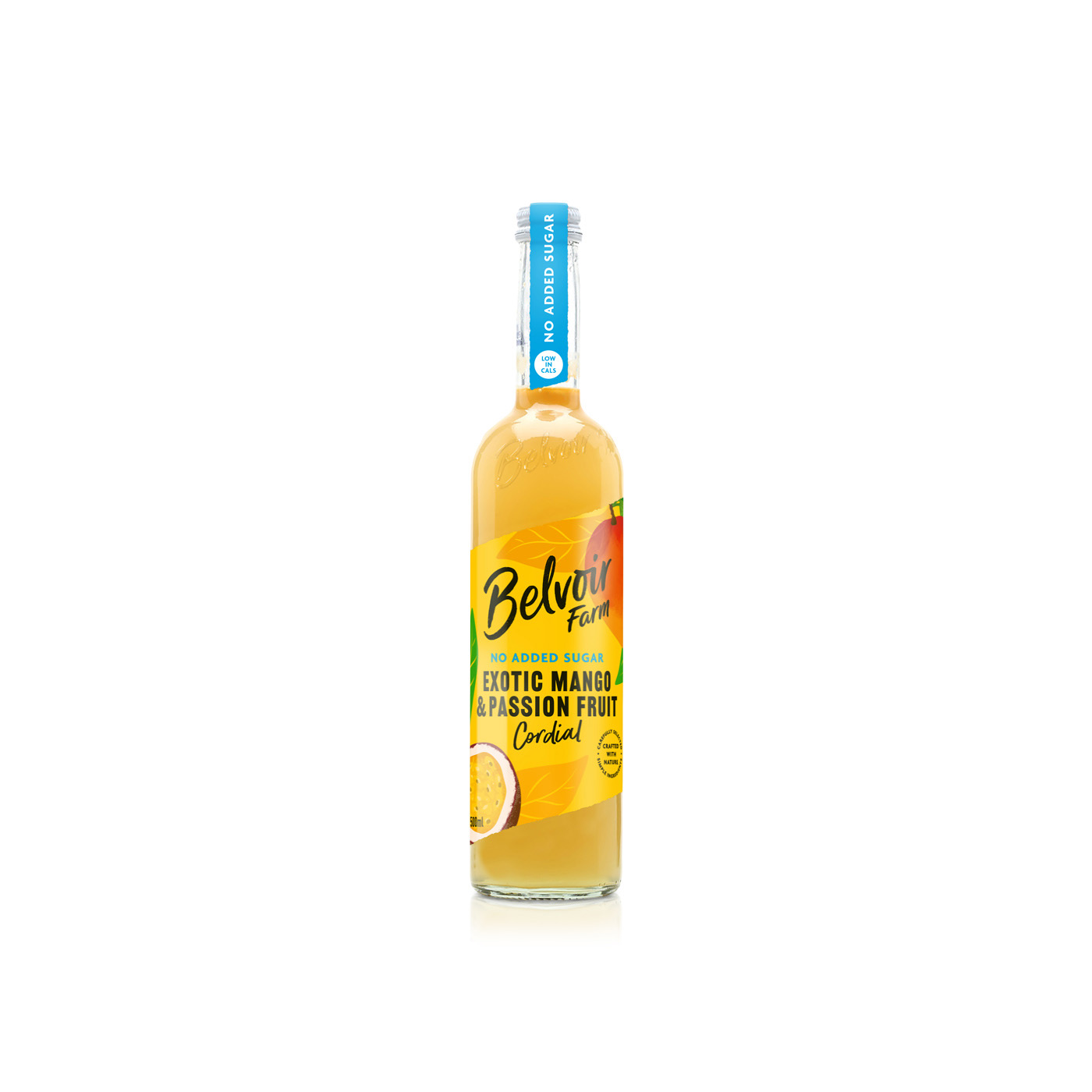 Belvoir No Added Sugar Mango and Passion Fruit Cordial 500ml