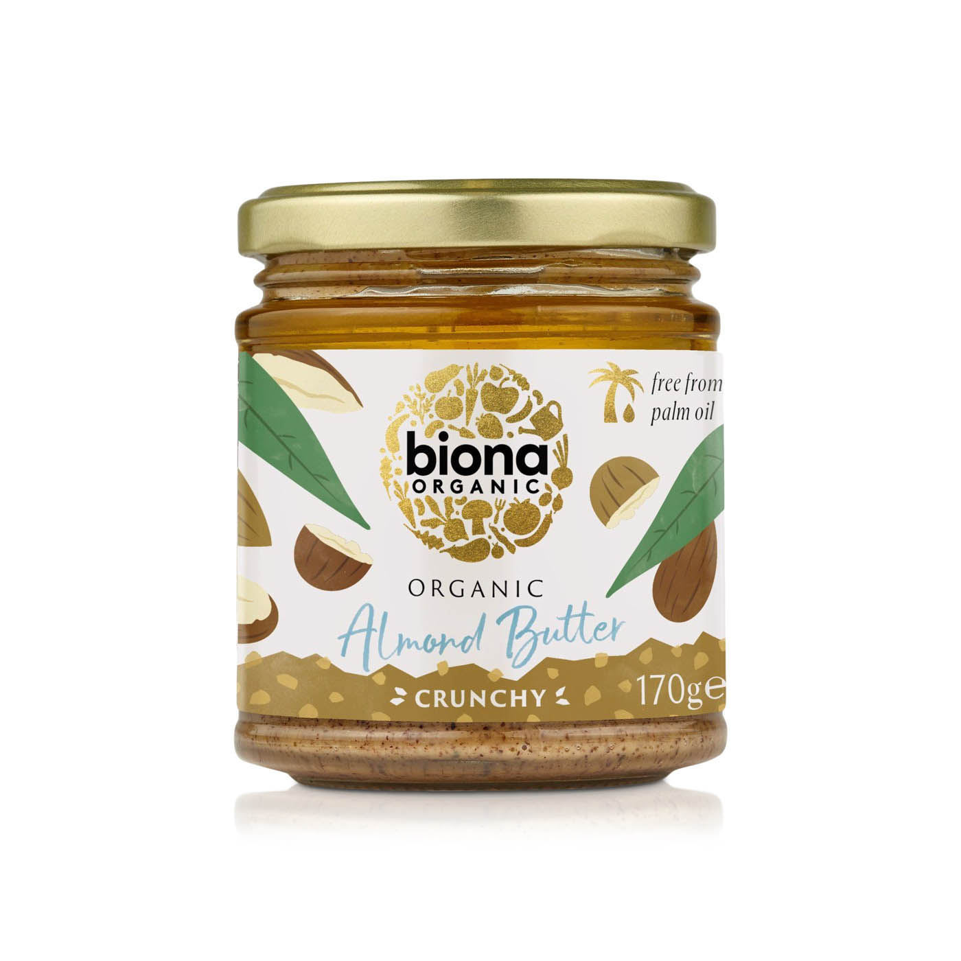 Biona Organic Almond Butter Crunchy 170g