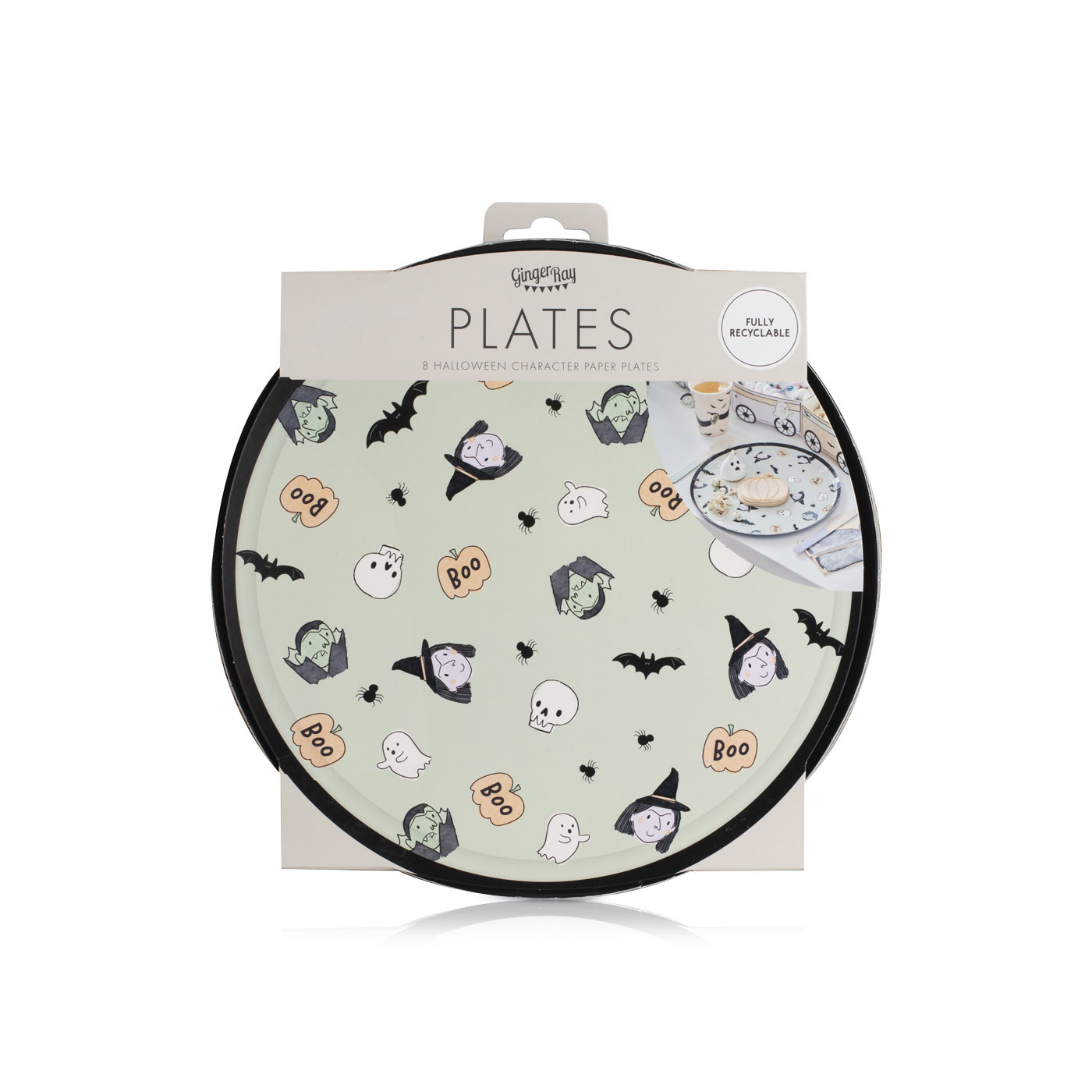 Ginger Ray 8 Halloween Character Paper Plates