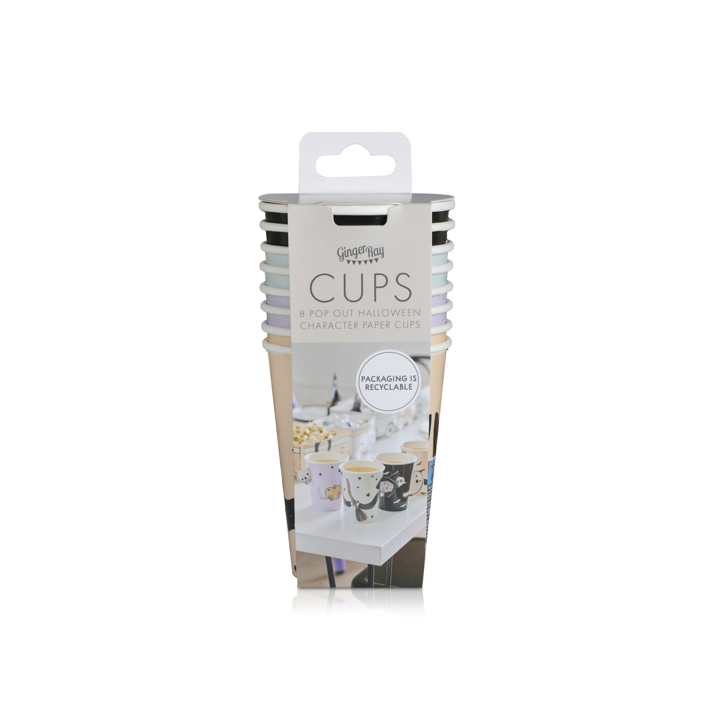 Ginger Ray 8 Pop Out Halloween Character Paper Cups