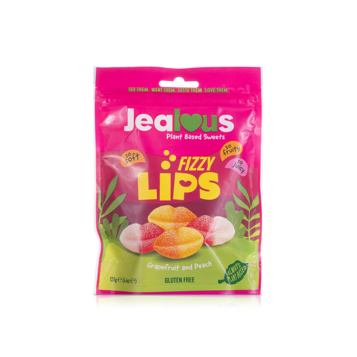Jealous Fizzy Lips Share Bag 125g