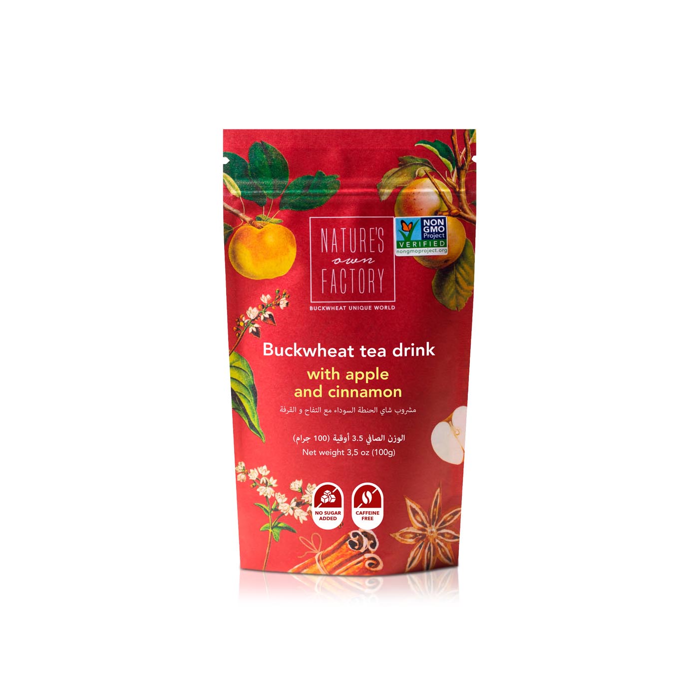 Nature's Own Factory Buckwheat Tea Drink with Apple and Cinnamon 100g