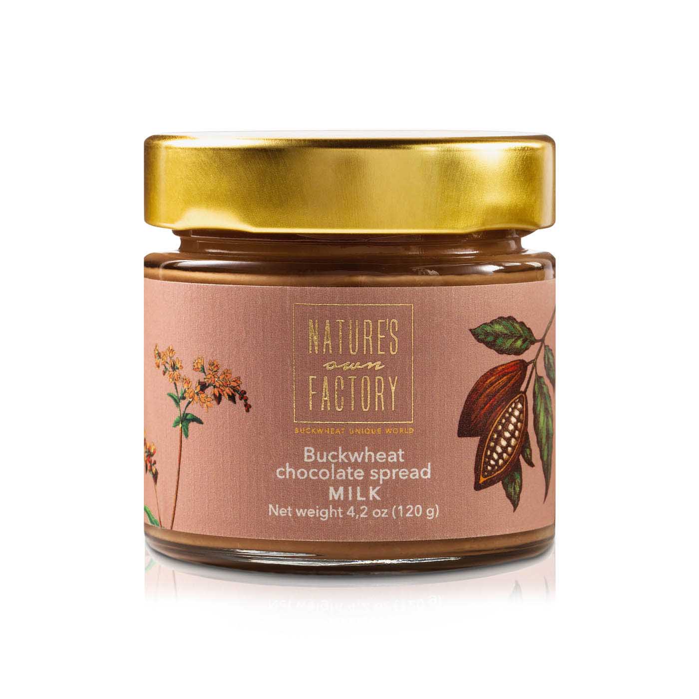 Nature's Own Factory Buckwheat Milk Chocolate Spread 120g