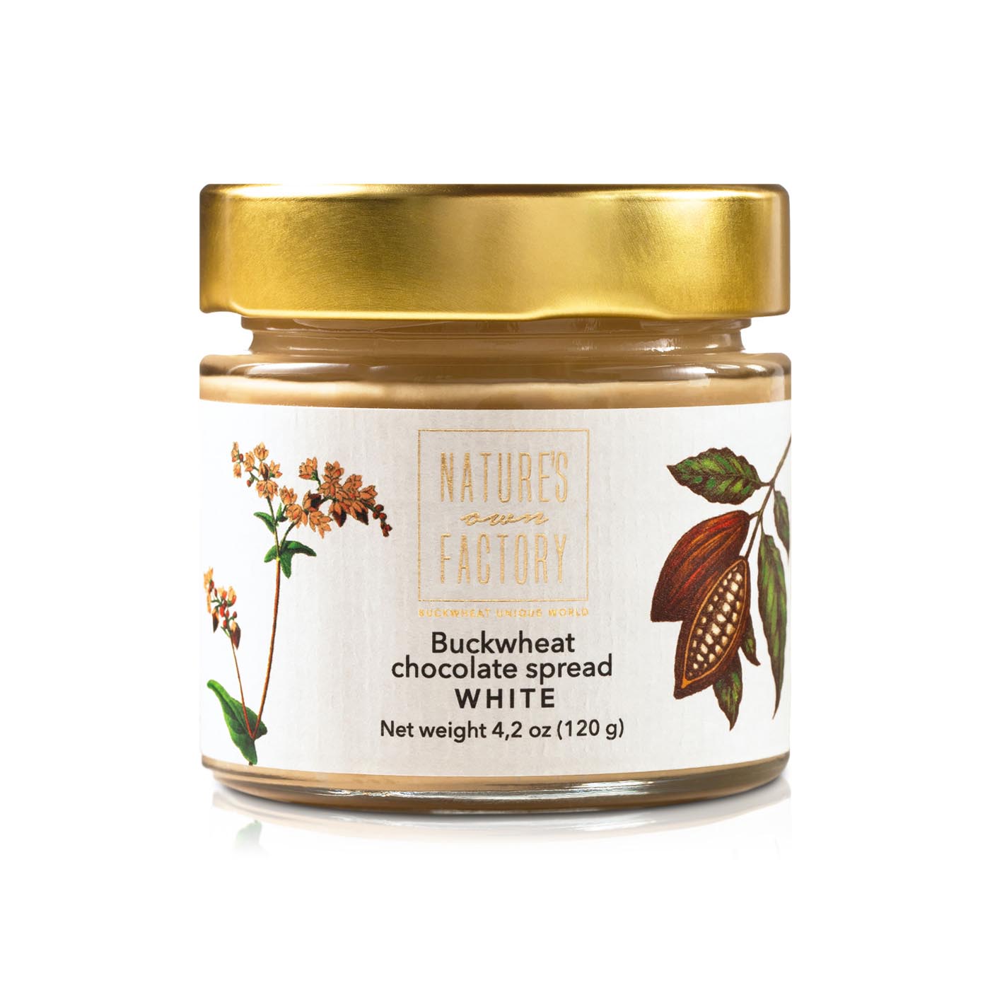 Nature's Own Factory Buckwheat White Chocolate Spread 120g