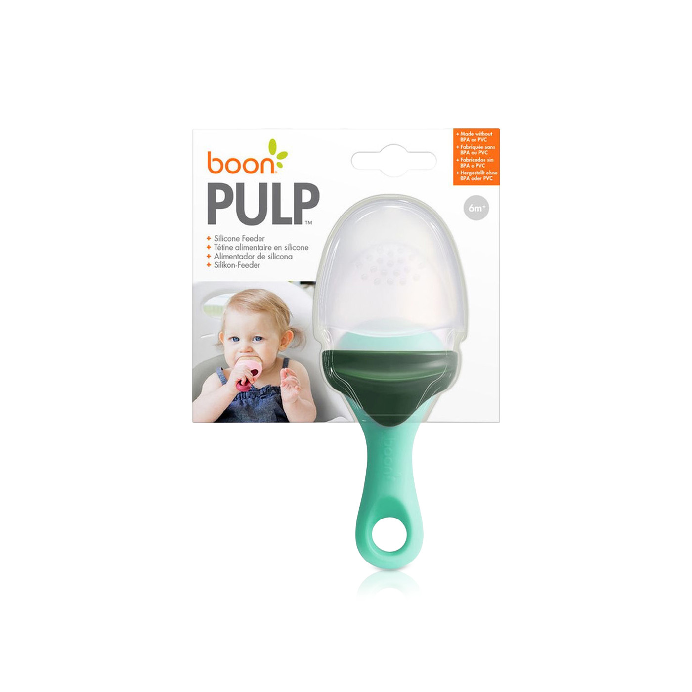 Boon Pulp Silicone Feeder Green Grey
