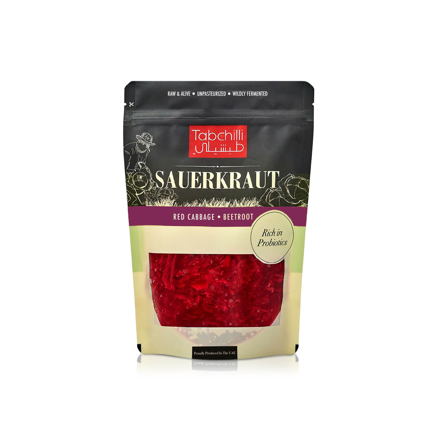 Tabchilli Sauerkraut with Red Cabbage and Beetroot 500g