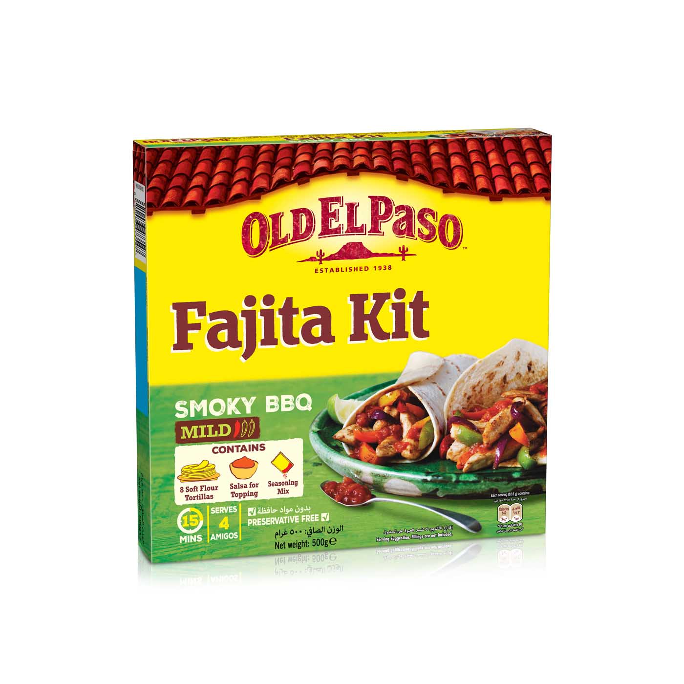 Old El Paso Fajita Kit Smoky BBQ Mild 500g