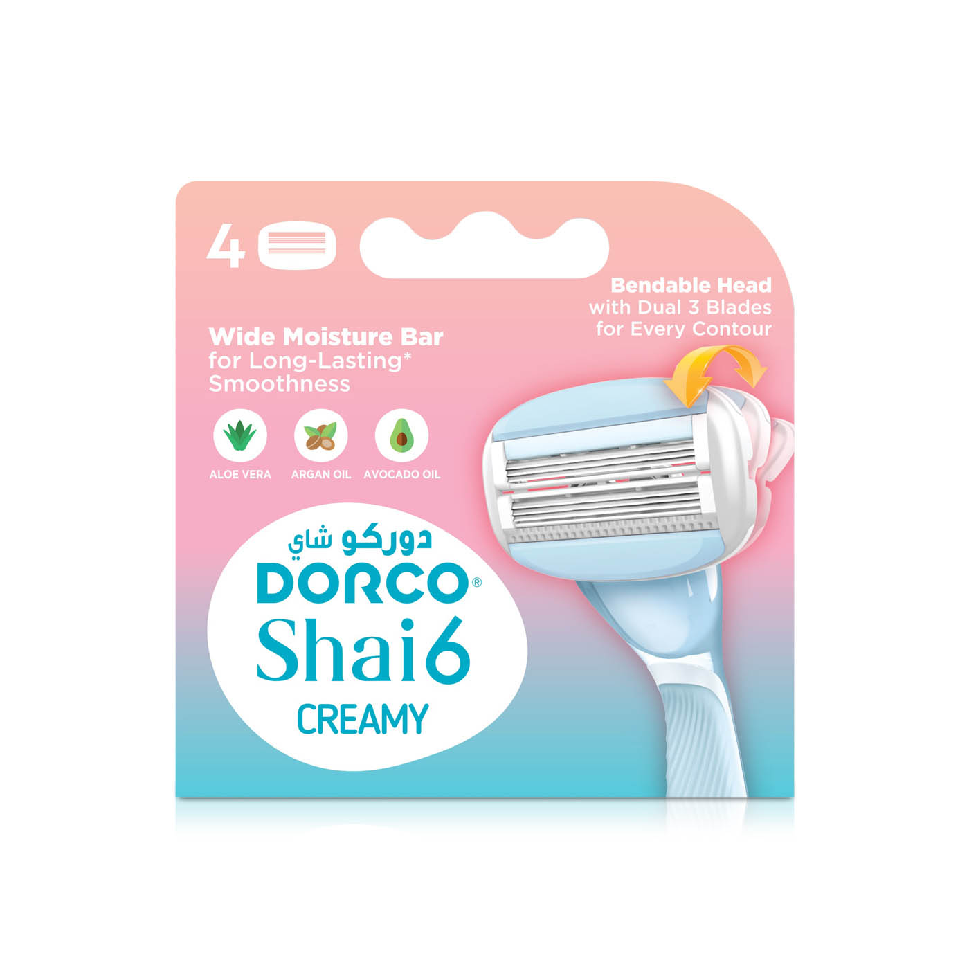 Dorco Women Shai 6 Cartridge 4 Pack